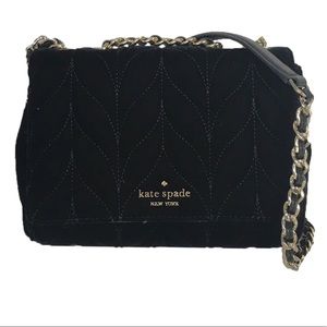 Kate Spade Mini Emelyn Velvet Crossbody Bag